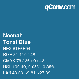 カラーコード: Neenah - Tonal Blue | qconv.com