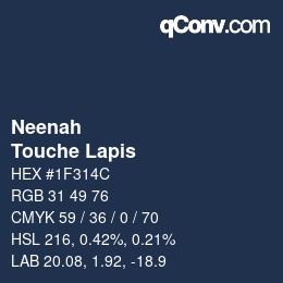 カラーコード: Neenah - Touche Lapis | qconv.com