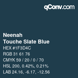 Code couleur: Neenah - Touche Slate Blue | qconv.com