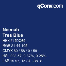 カラーコード: Neenah - Tres Blue | qconv.com