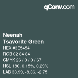 カラーコード: Neenah - Tsavorite Green | qconv.com