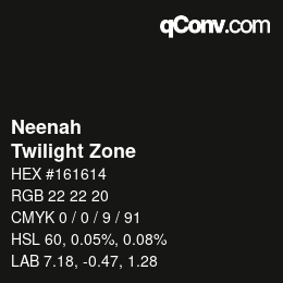 Color code: Neenah - Twilight Zone | qconv.com