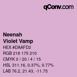 Color code: Neenah - Violet Vamp | qconv.com