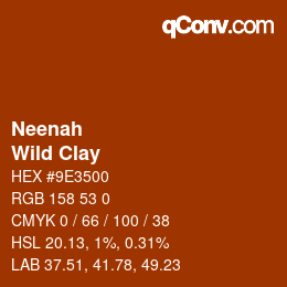 カラーコード: Neenah - Wild Clay | qconv.com