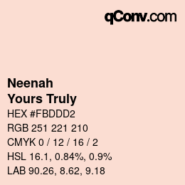 カラーコード: Neenah - Yours Truly | qconv.com