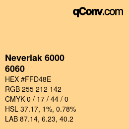 カラーコード: Neverlak 6000 - 6060 | qconv.com