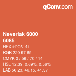 カラーコード: Neverlak 6000 - 6085 | qconv.com