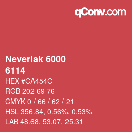 カラーコード: Neverlak 6000 - 6114 | qconv.com