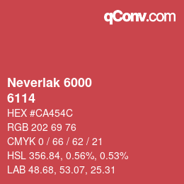 カラーコード: Neverlak 6000 - 6114 | qconv.com