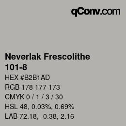 Código de color: Neverlak Frescolithe - 101-8 | qconv.com