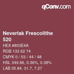 カラーコード: Neverlak Frescolithe - 520 | qconv.com