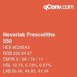 カラーコード: Neverlak Frescolithe - 550 | qconv.com