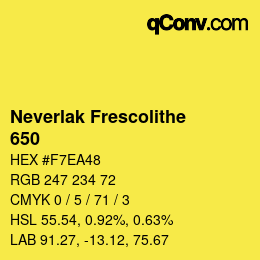 Farbcode: Neverlak Frescolithe - 650 | qconv.com