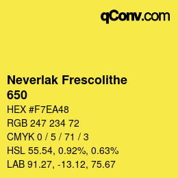 カラーコード: Neverlak Frescolithe - 650 | qconv.com