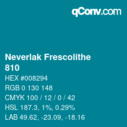 Farbcode: Neverlak Frescolithe - 810 | qconv.com