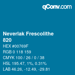 Code couleur: Neverlak Frescolithe - 820 | qconv.com