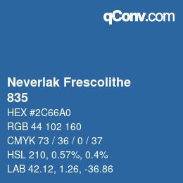 Farbcode: Neverlak Frescolithe - 835 | qconv.com