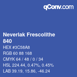 カラーコード: Neverlak Frescolithe - 840 | qconv.com