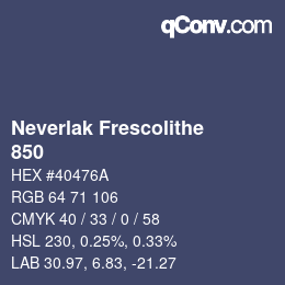 カラーコード: Neverlak Frescolithe - 850 | qconv.com