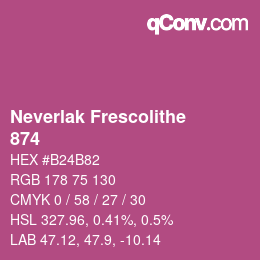 カラーコード: Neverlak Frescolithe - 874 | qconv.com