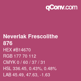 カラーコード: Neverlak Frescolithe - 876 | qconv.com