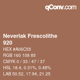 Código de color: Neverlak Frescolithe - 920 | qconv.com