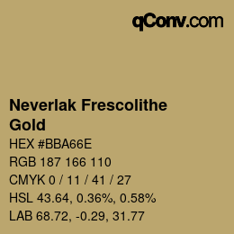 Código de color: Neverlak Frescolithe - Gold | qconv.com