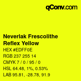 カラーコード: Neverlak Frescolithe - Reflex Yellow | qconv.com