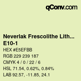 Farbcode: Neverlak Frescolithe Lithox Putop - E10-1 | qconv.com