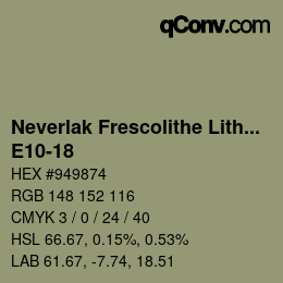 Color code: Neverlak Frescolithe Lithox Putop - E10-18 | qconv.com