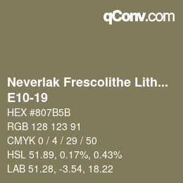 Color code: Neverlak Frescolithe Lithox Putop - E10-19 | qconv.com