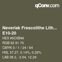 Code couleur: Neverlak Frescolithe Lithox Putop - E10-20 | qconv.com