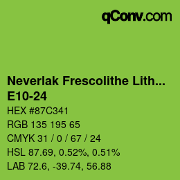 Color code: Neverlak Frescolithe Lithox Putop - E10-24 | qconv.com