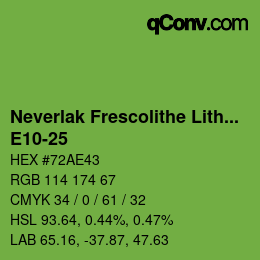 Color code: Neverlak Frescolithe Lithox Putop - E10-25 | qconv.com