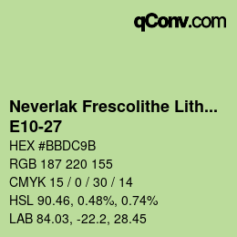 Color code: Neverlak Frescolithe Lithox Putop - E10-27 | qconv.com
