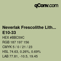 Color code: Neverlak Frescolithe Lithox Putop - E10-33 | qconv.com