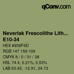 Color code: Neverlak Frescolithe Lithox Putop - E10-34 | qconv.com