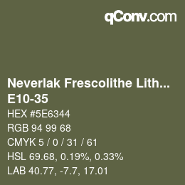 Color code: Neverlak Frescolithe Lithox Putop - E10-35 | qconv.com
