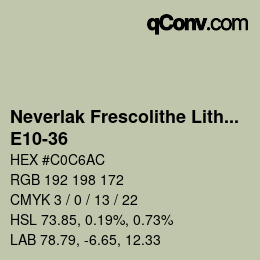 Color code: Neverlak Frescolithe Lithox Putop - E10-36 | qconv.com