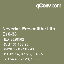 カラーコード: Neverlak Frescolithe Lithox Putop - E10-38 | qconv.com