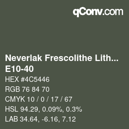 Code couleur: Neverlak Frescolithe Lithox Putop - E10-40 | qconv.com