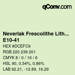 Farbcode: Neverlak Frescolithe Lithox Putop - E10-41 | qconv.com
