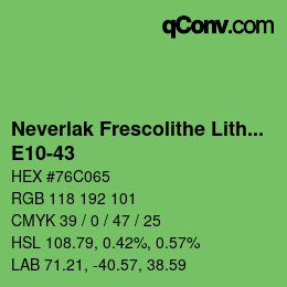 カラーコード: Neverlak Frescolithe Lithox Putop - E10-43 | qconv.com