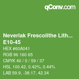 Código de color: Neverlak Frescolithe Lithox Putop - E10-45 | qconv.com