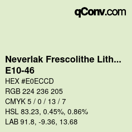Código de color: Neverlak Frescolithe Lithox Putop - E10-46 | qconv.com