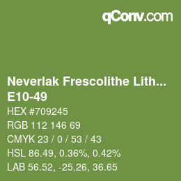 Color code: Neverlak Frescolithe Lithox Putop - E10-49 | qconv.com