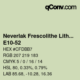 Código de color: Neverlak Frescolithe Lithox Putop - E10-52 | qconv.com