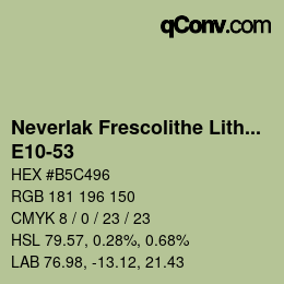 Color code: Neverlak Frescolithe Lithox Putop - E10-53 | qconv.com
