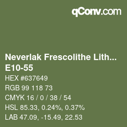 Color code: Neverlak Frescolithe Lithox Putop - E10-55 | qconv.com