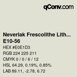 Code couleur: Neverlak Frescolithe Lithox Putop - E10-56 | qconv.com